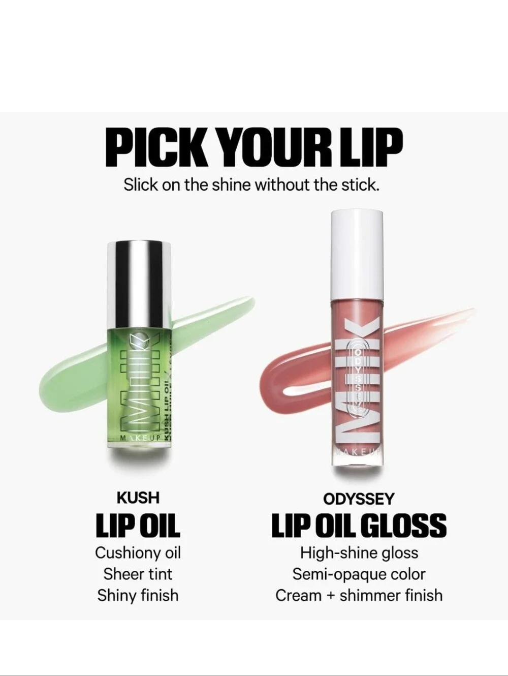Milk Makeup Kush Lip Oil: Green Dragon (Sheer), 5.5ml, NIB